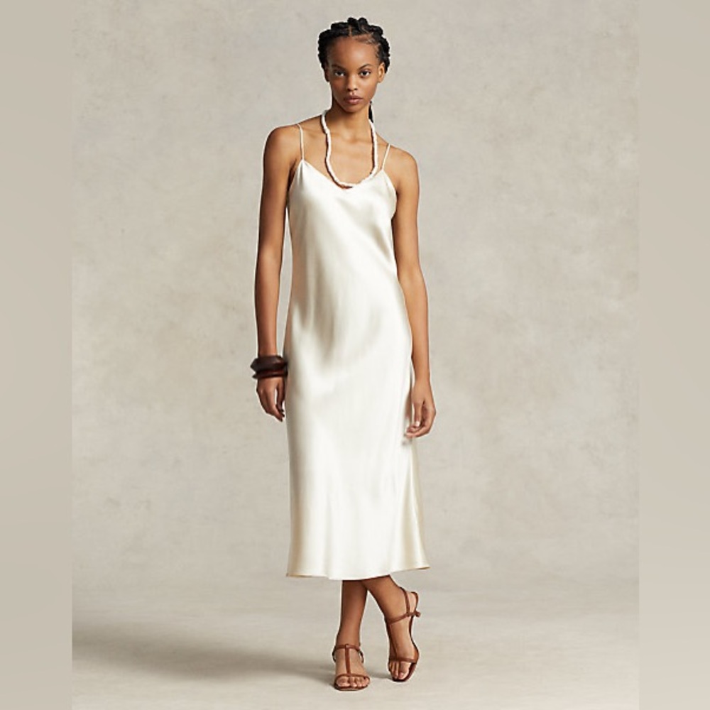 Ralph Lauren Silk Midi Slip Dress